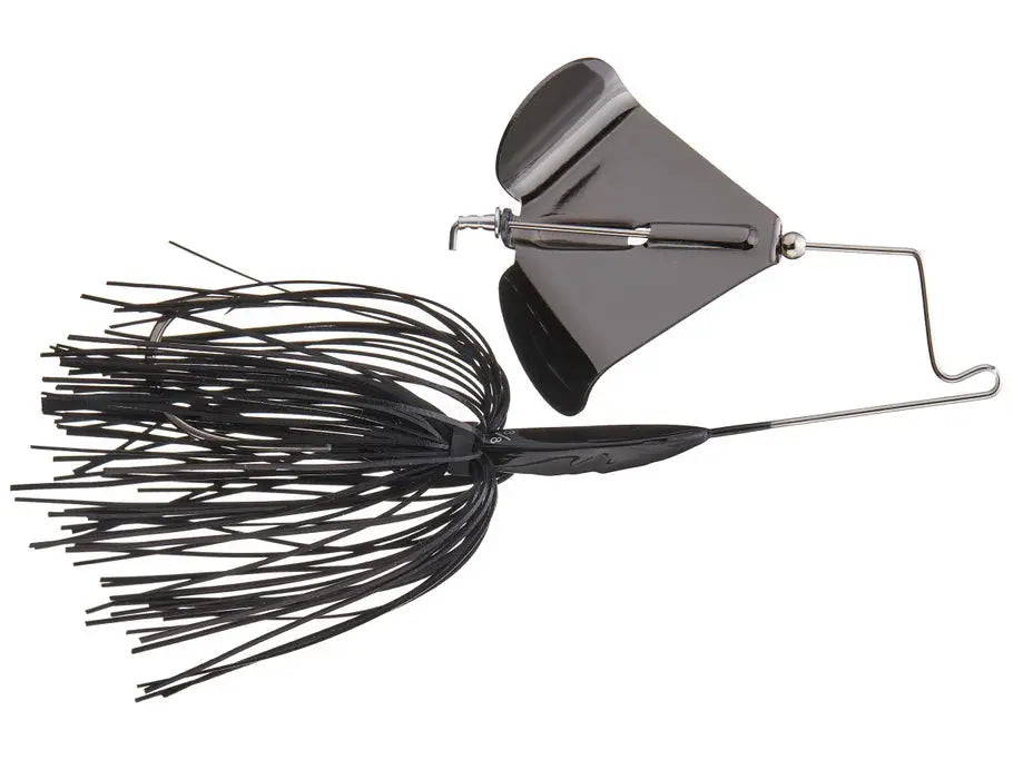 Buckeye Lures Buzzerk Single Bladed Buzzbait 1/2 oz Black W/ Black Blade - Lucky Lure Tackle