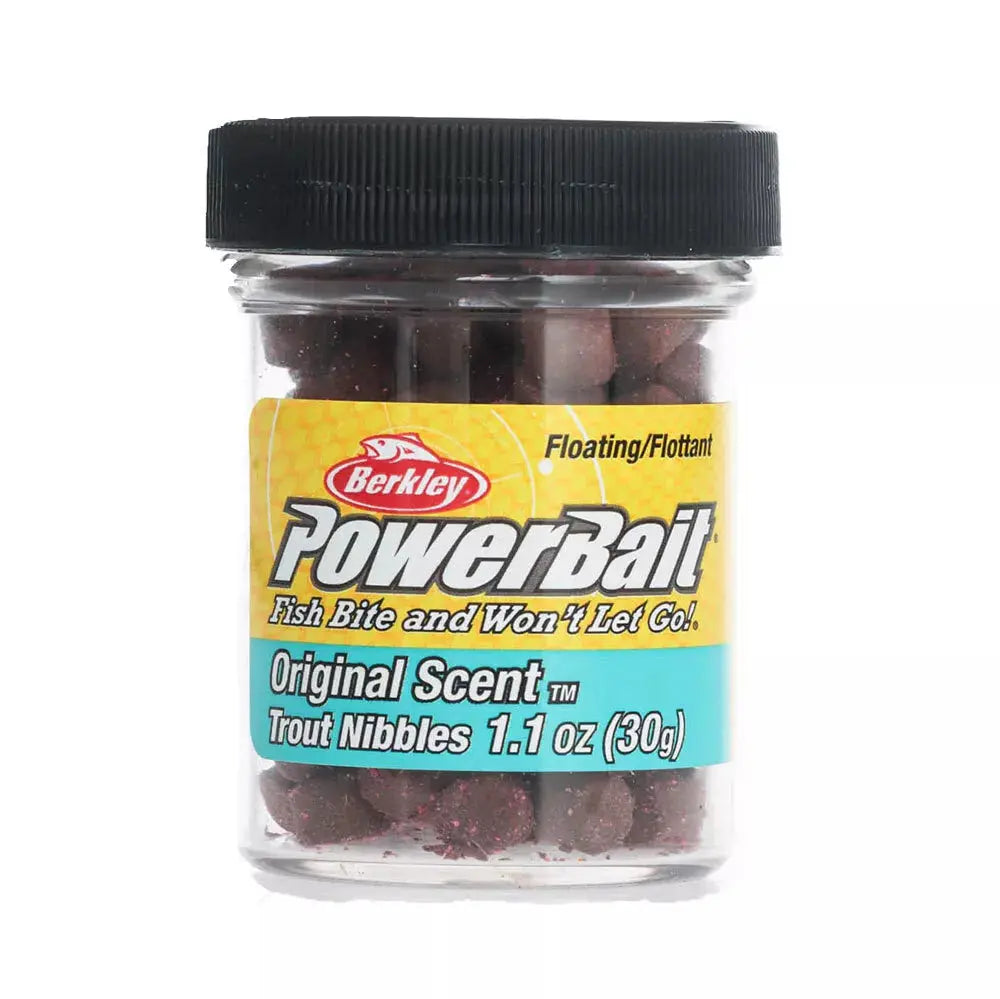 Berkley PB Trout Nibbles Original Scent Hatchery Pellet 1.1oz - Lucky Lure Tackle