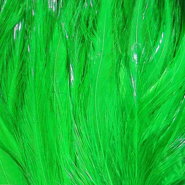 Wapsi Neck Hackle Strung - FL Green - Lucky Lure Tackle