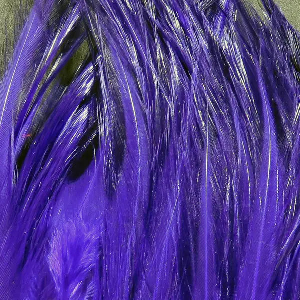 Wapsi Neck Hackle Strung - Purple - Lucky Lure Tackle