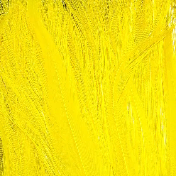 Wapsi Neck Hackle Strung - Yellow - Lucky Lure Tackle