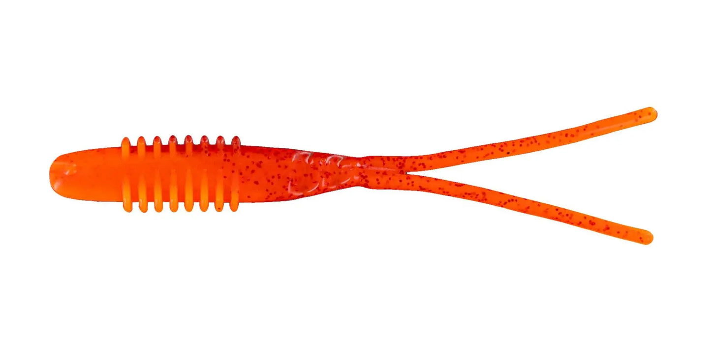Big Bite 4.25" Kamikaze Swimon Split Tail - Flamethrower 7pk - Lucky Lure Tackle