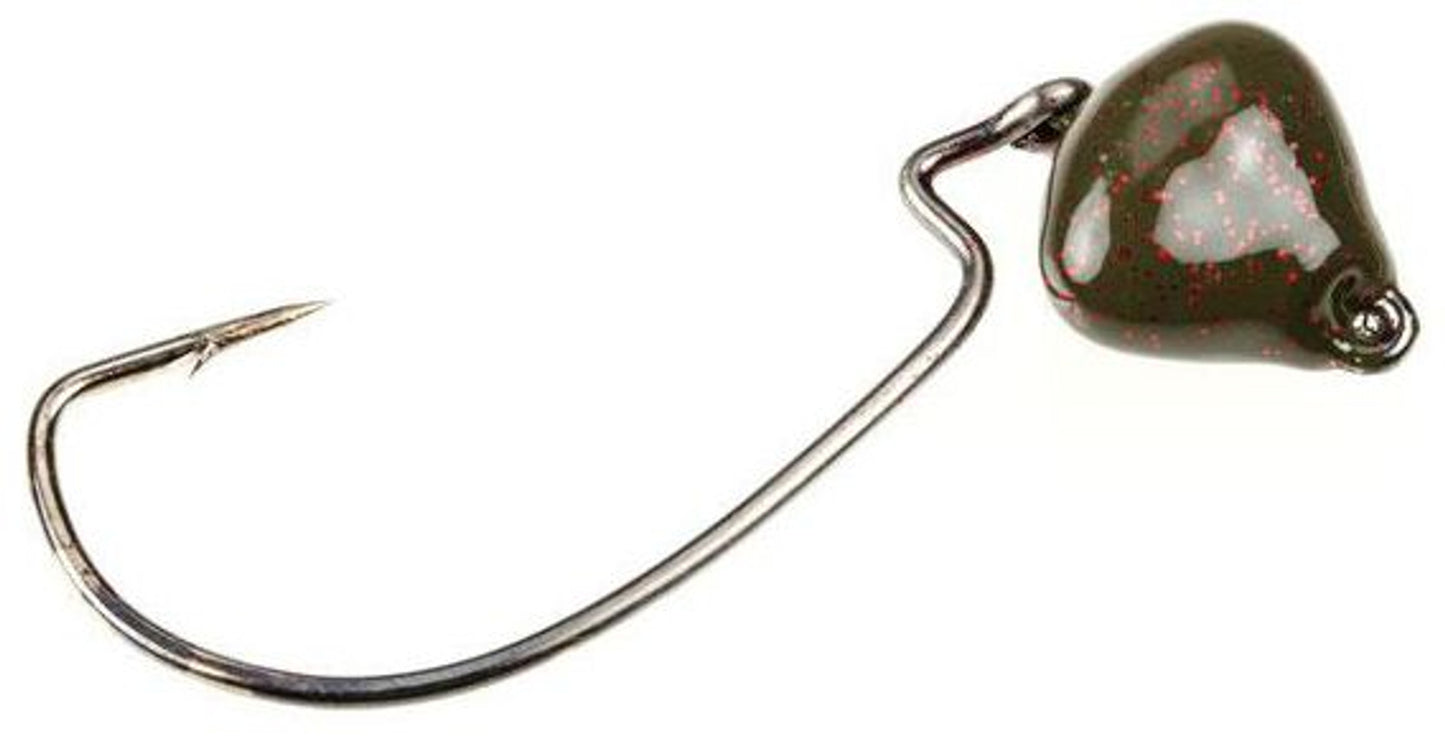 Strike King Jointed Structure Jig Head 3/4oz - Green Pumpkin 2pk