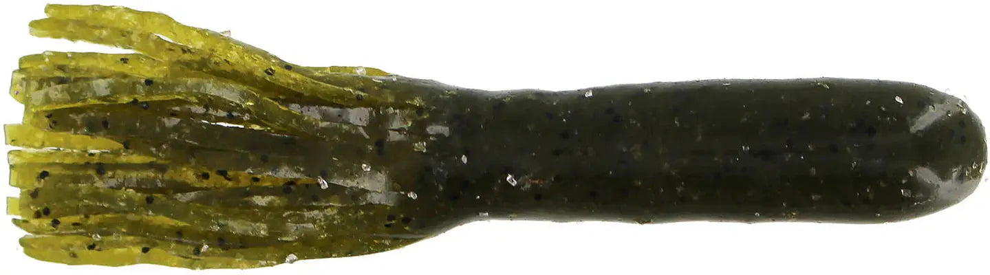 Big Bite Tour Flipper Tube 4" - Green Pumpkin 8pk - Lucky Lure Tackle