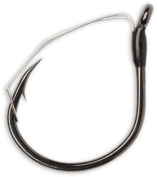 VMC Weedless Wacky Hook #1 Black Nickel - 5pk