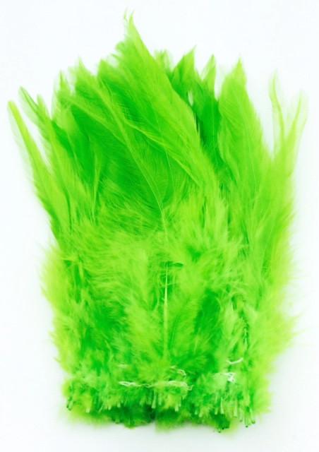 Wapsi Neck Hackle Strung - FL Chartreuse