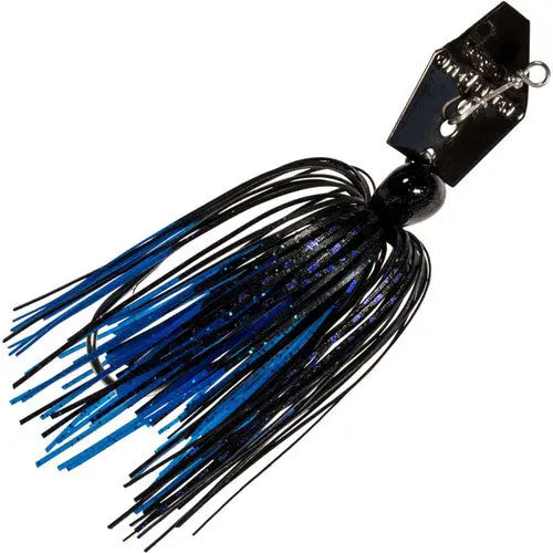 Z-Man Chatterbait Elite 1/2oz - Black/Blue - Lucky Lure Tackle