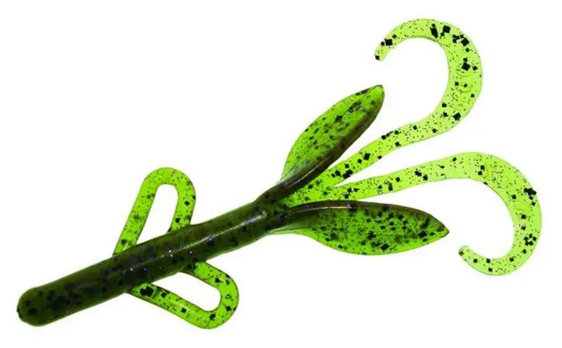 Zoom Baby Brush Hog 4" - Watermelon Purple Glitter 12pk - Lucky Lure Tackle