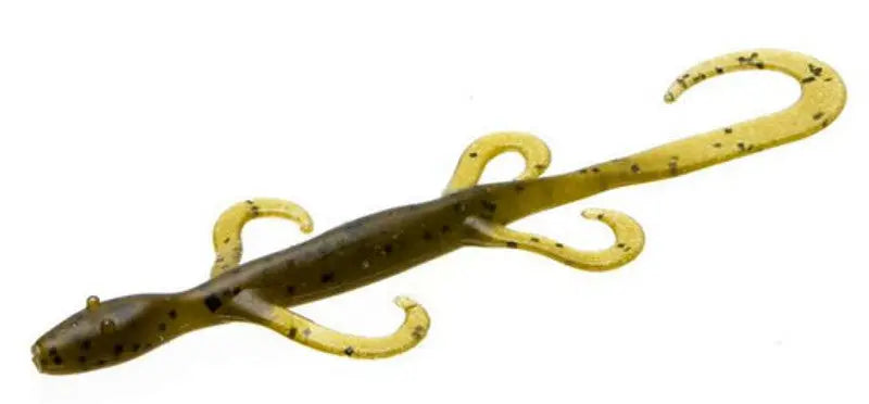Zoom Mini Lizard 4" - Green Pumpkin 15pk - Lucky Lure Tackle