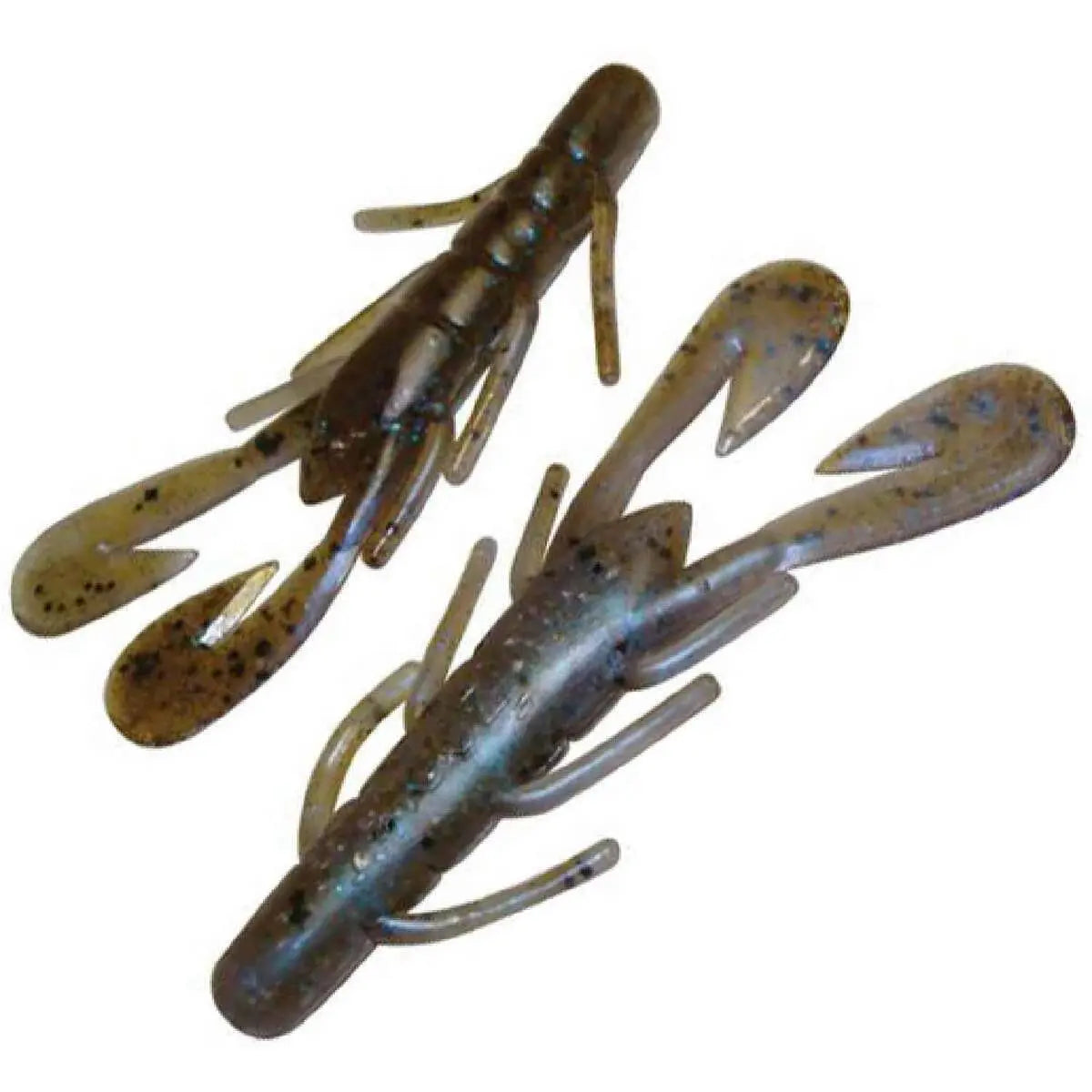 Zoom Mag U-V Speed Craw 4.25" - Green Pumpkin Blue 10pk - Lucky Lure Tackle