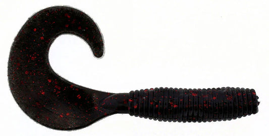 Zoom Fat Albert Grub 3" - Black Red Glitter  10pk
