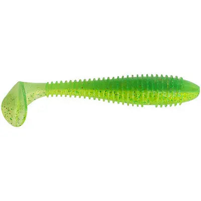 Keitech Fat Swing Impact 3.8" - Lime/Chartreuse  6pk - Lucky Lure Tackle