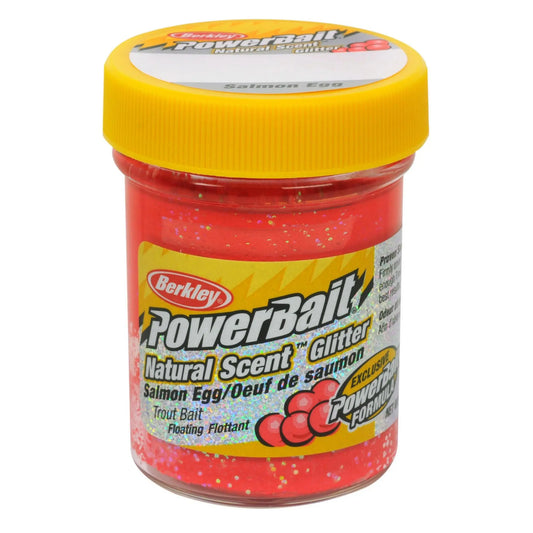 Berkley Natural Glitter Trout Bait - Salmon Egg Red - Lucky Lure Tackle