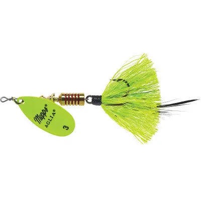 Mepps Dressed Aglia Spinner - 1/12oz Yellow Chartreuse Blade
