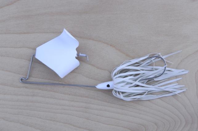 Lunker Lure 1/2oz Buzzbait- White/White Blade