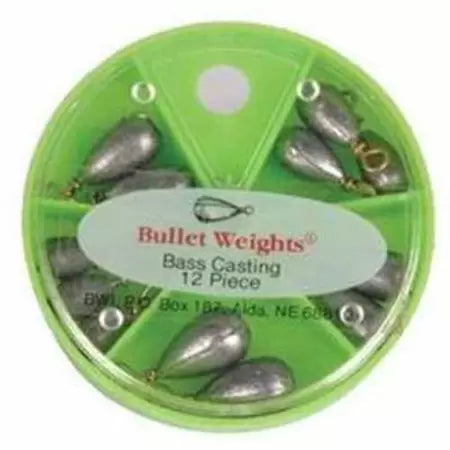 Bullet Weights Bass Casting 12 pc Assortment