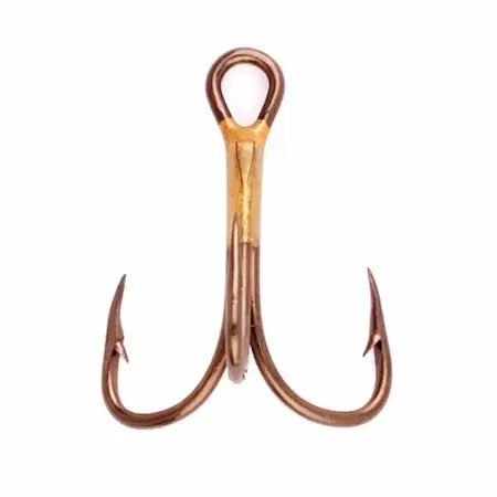 Eagle Claw Treble Reg Shank Bronze Sz 14 - 5pk