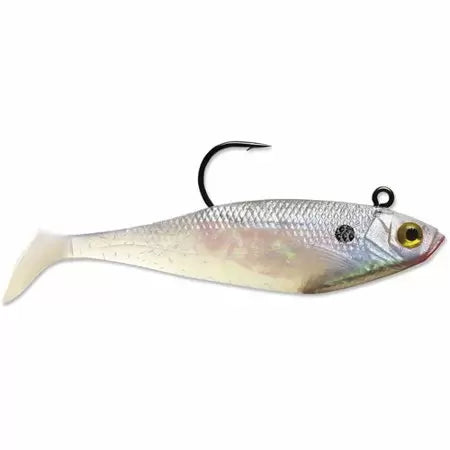 Storm WildEye Swim Shad 4" - Pearl  3pk