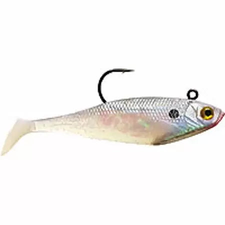 Storm WildEye Swim Shad 2" 1/8oz - Pearl  3pk