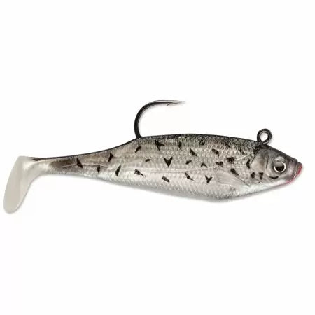 Storm WildEye Swim Shad 2" 1/8oz - Black Crappie  3pk