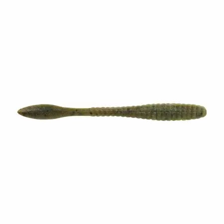 Berkley PB MaxScent FlatWorm 4.25" - Green Pumpkin/Watermelon  8ct
