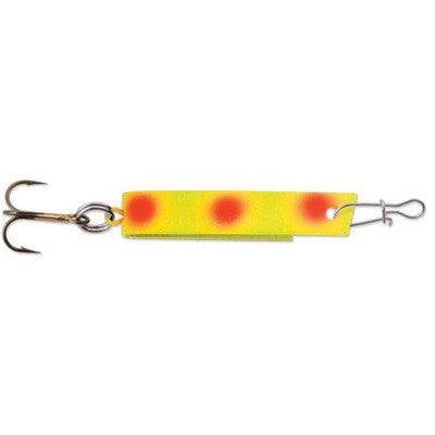 Luhr Jensen 501 Super Duper Spoon - Chart/Fire Dot