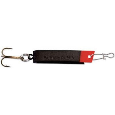 Luhr Jensen 501 Super Duper Spoon - Shiny Black/Redhead
