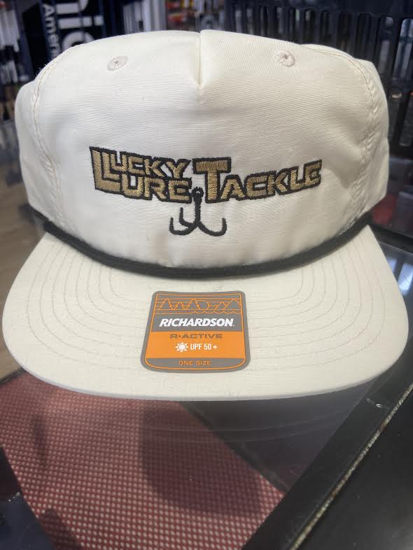 Lucky Lure Captian Hat - White and Gold