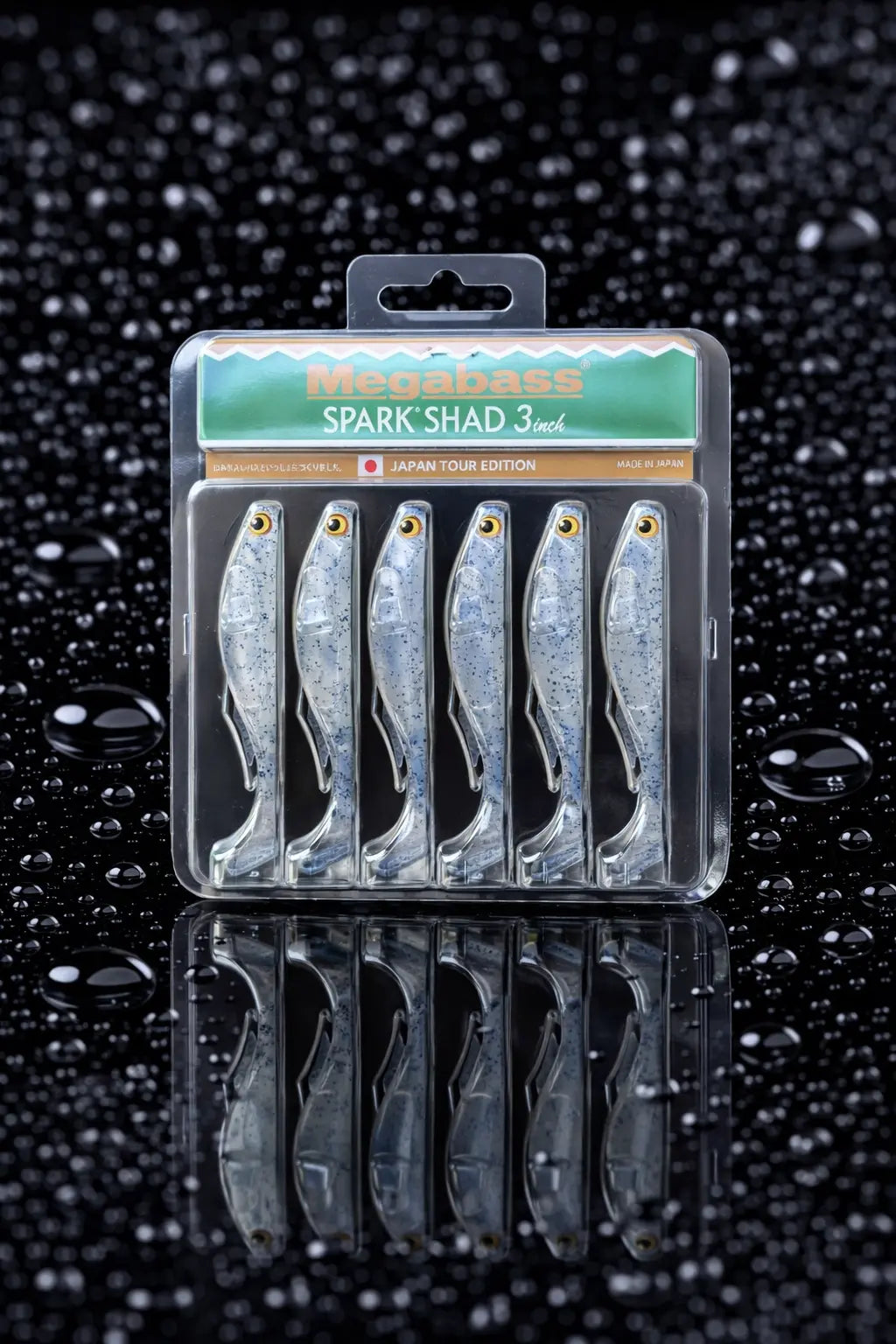Megabass SPARK SHAD (3in) - NEON PEPPER  6pk