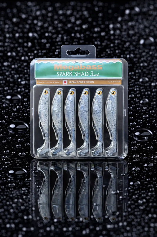 Megabass SPARK SHAD (3in) - NEON PEPPER  6pk