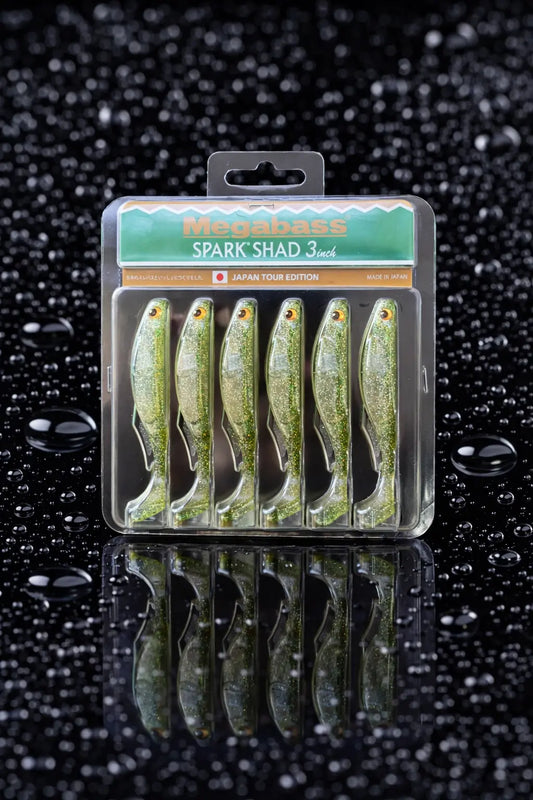 Megabass SPARK SHAD (3in) - BABY BASS  6pk