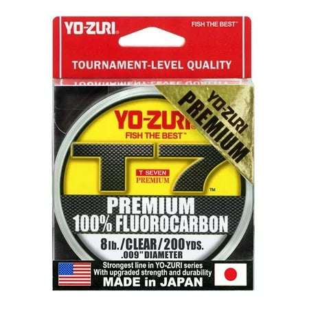 Yo-Zuri T7 Premium Fluorocarbon 200yds 8 lb - Clear