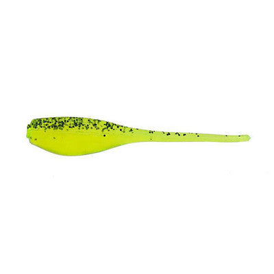 Bobby Garland 2" Baby Shad 18pk - Chartreuse Black Pepper