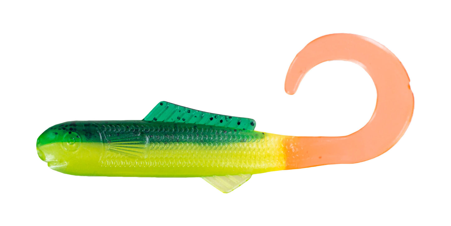 Big Bite Baits 3" Minnow-Shad Tail /Firecracker