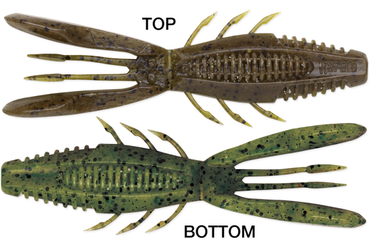 Rapala Crush City Bronco Bug 4" - Green Pumpkin Watermelon  6pk