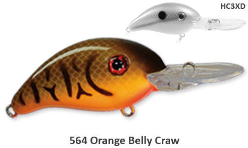 Strike King Pro Model Series 3XD (Extra Deep) Crankbait - Orange Belly Craw