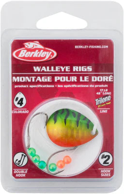 Berkley Walleye Rigs #4 Colorado Blade - Fire Tiger