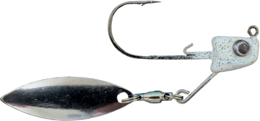 Great Lakes Finesse Sneaky Underspin Jighead 3/16oz - White Shad Silver