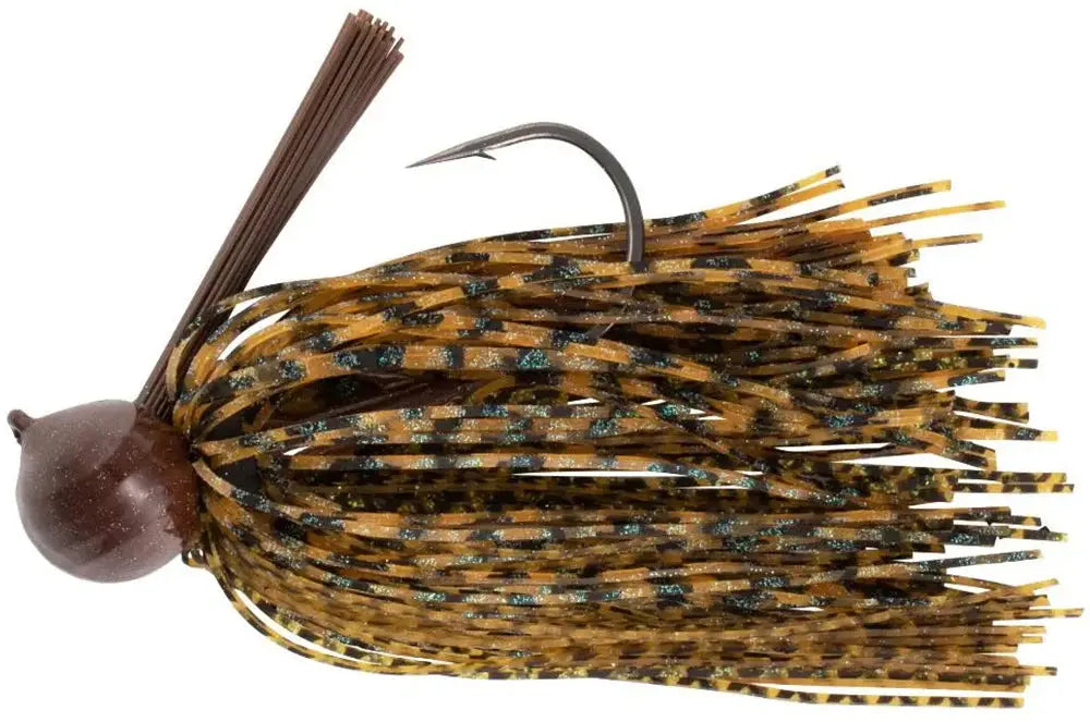 War Eagle Pro Football Jig - 1/2oz 3D Green Pumpkin