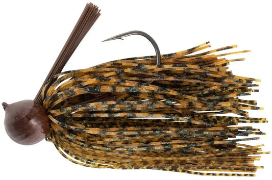War Eagle Pro Football Jig - 1/2oz 3D Green Pumpkin