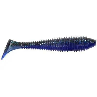 Keitech Fat Swing Impact 3.3" - Black Blue/Deep Blue  7pk - Lucky Lure Tackle
