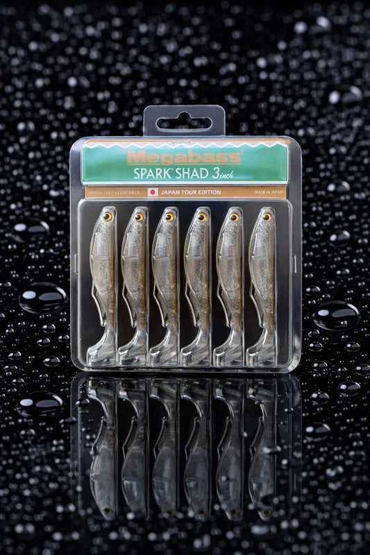 Megabass SPARK SHAD (3in) - REAL  6pk