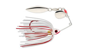 Strike King Bleeding Mini-King Spinnerbait 1/8oz - Bleeding White