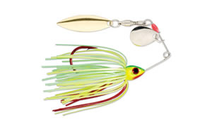 Strike King Bleeding Mini-King Spinnerbait 1/8oz - Bleeding Fire Tiger