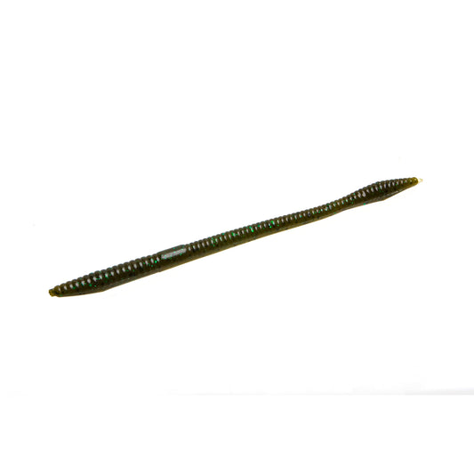 Zoom Trick Worm 6.5'' - Green Pumpkin Green 20pk