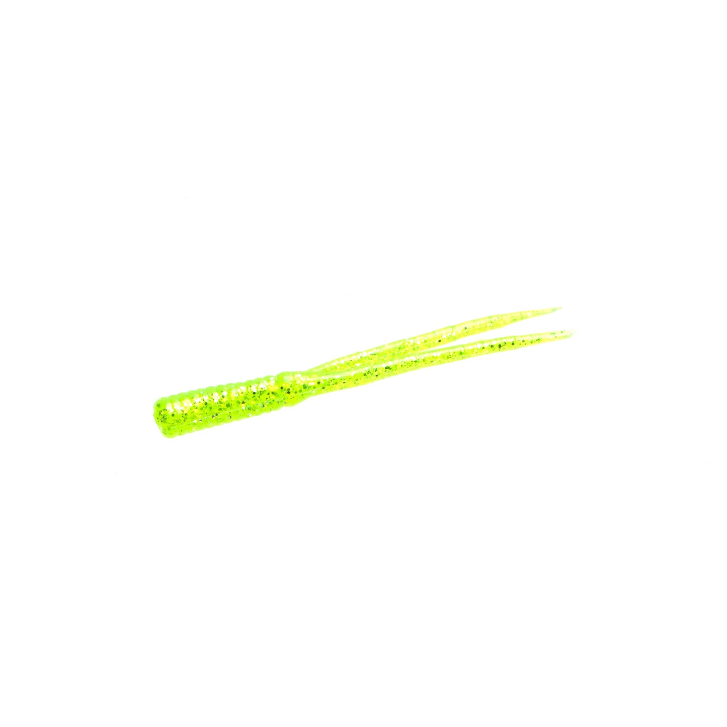 Zoom Split Tail Trailer 4'' Chartreuse Glitter 20pk