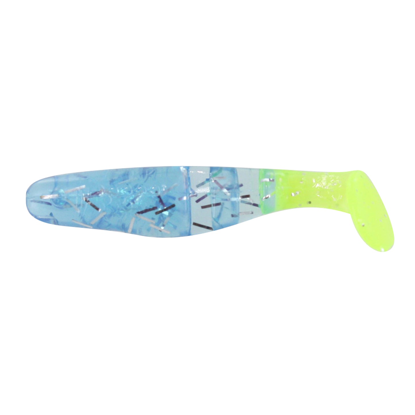 Charlie Brewers 2-1/8" Double Action Minnow 10/pk - Blue Ice / Chartreuse