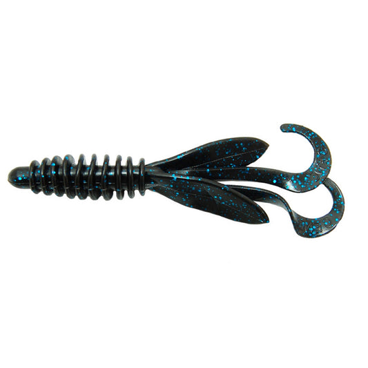 Gene Larew 4.5" Hoodaddy Jr 10pk - Black - Blue