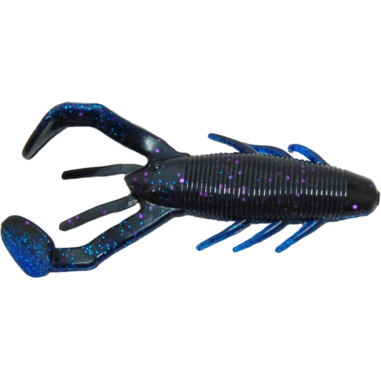 Gene Larew 4.25" Rattlin' CRAWler 6pk - Blackberry / Sapphire (Lam)