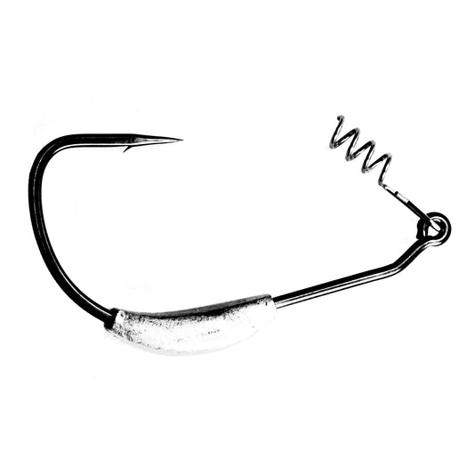 Gamakatsu Weighted Sping Lock Superline Hooks - 5/0 1/4oz
